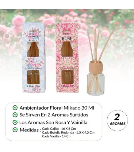 AMBIENTADOR FLORAL MIKADO 30 ML