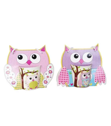 SET 12 TAZAS BUHOS PRESENTADA EN ORIGINAL