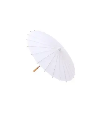 PARASOL PAPEL BAMBÚ BLANCO