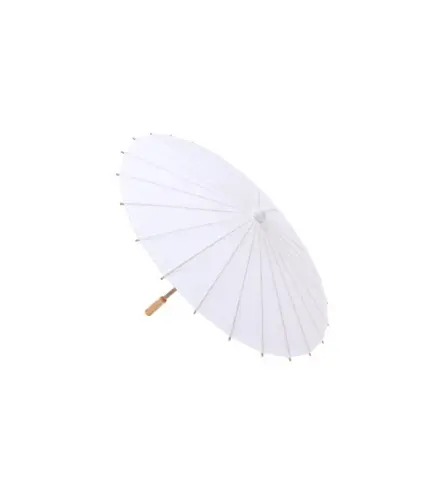 PARASOL PAPEL BAMBÚ BLANCO