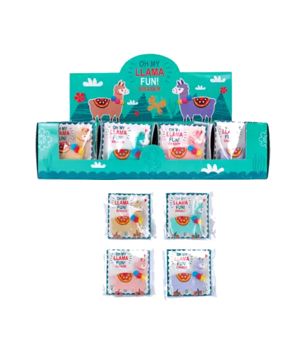 BORRADOR POMPON "LLAMAS"