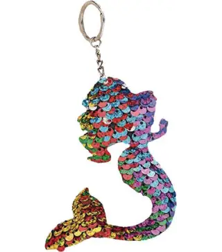 LLAVERO SILUETA SIRENA LENTEJUELAS