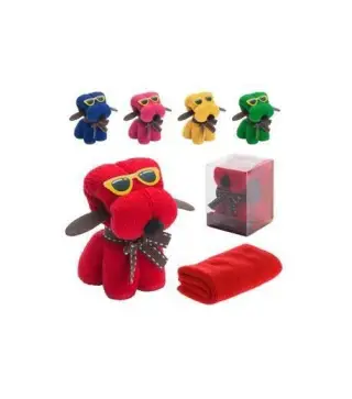 TOALLA PERRITO MICROFIBRA EN CAJA DE REGALO