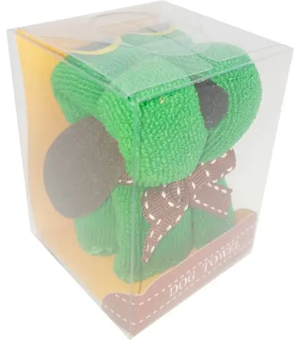 TOALLA PERRITO MICROFIBRA EN CAJA DE REGALO