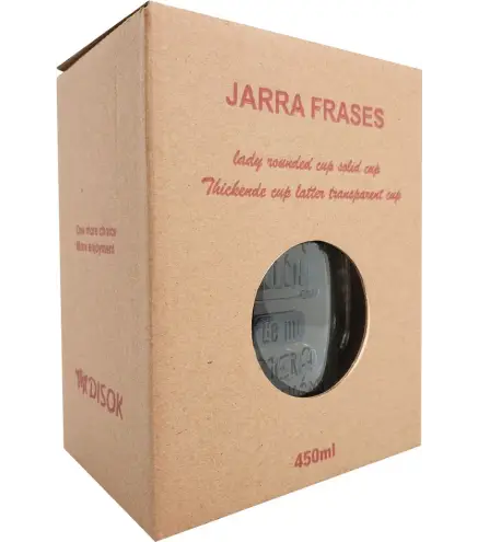 JARRA CRISTAL CON CAÑA "RECUERDO MOLÓN"