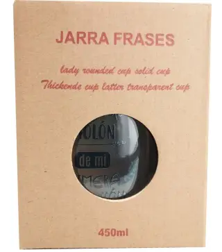 JARRA CRISTAL CON CAÑA "RECUERDO MOLÓN"