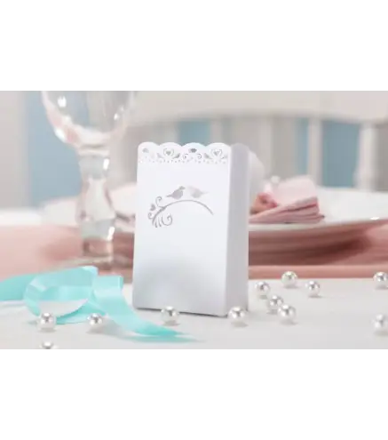 PACK DE 5 BOLSAS PARA DULCES ESTILO VINTAGE BLANCO