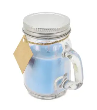 VELA JARRITA CON TAPA DE METAL