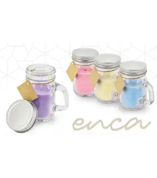 VELA JARRITA CON TAPA DE METAL