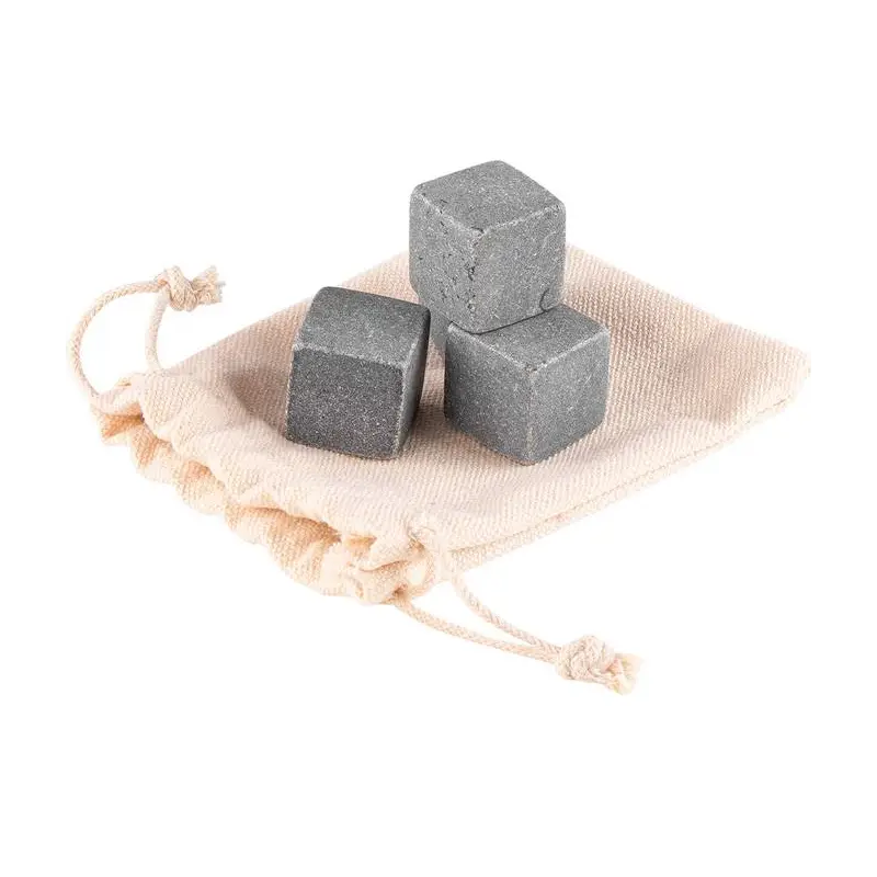 SET 4 HIELOS DE PIEDRA EN BOLSITA ALGODÓN