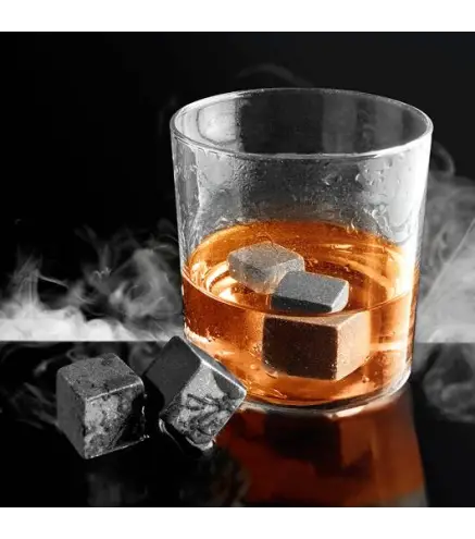 SET 4 HIELOS DE PIEDRA EN BOLSITA ALGODÓN