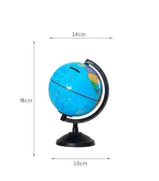 HUCHA BOLA DEL MUNDO EN CAJA REGALO