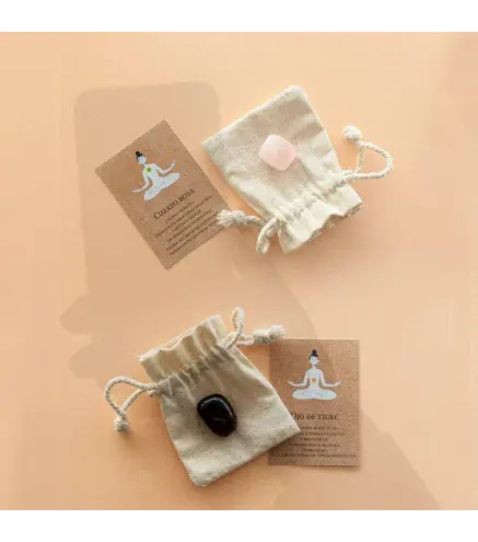 PIEDRA NATURAL PRESENTADA EN BOLSITA DE ALGODÓN