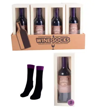 CALCETINES BOTELLA DE VINO EN ESTUCHE
