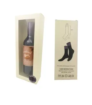 CALCETINES BOTELLA DE VINO EN ESTUCHE