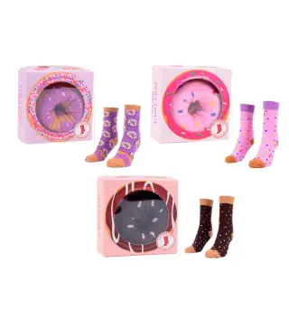 CALCETINES DONUTS EN CAJA DE REGALO