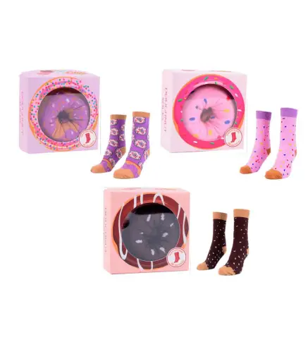 CALCETINES DONUTS EN CAJA DE REGALO