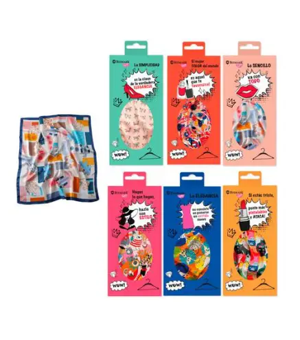 PAÑUELO FRASES PRESENTADO EN DISPLAY