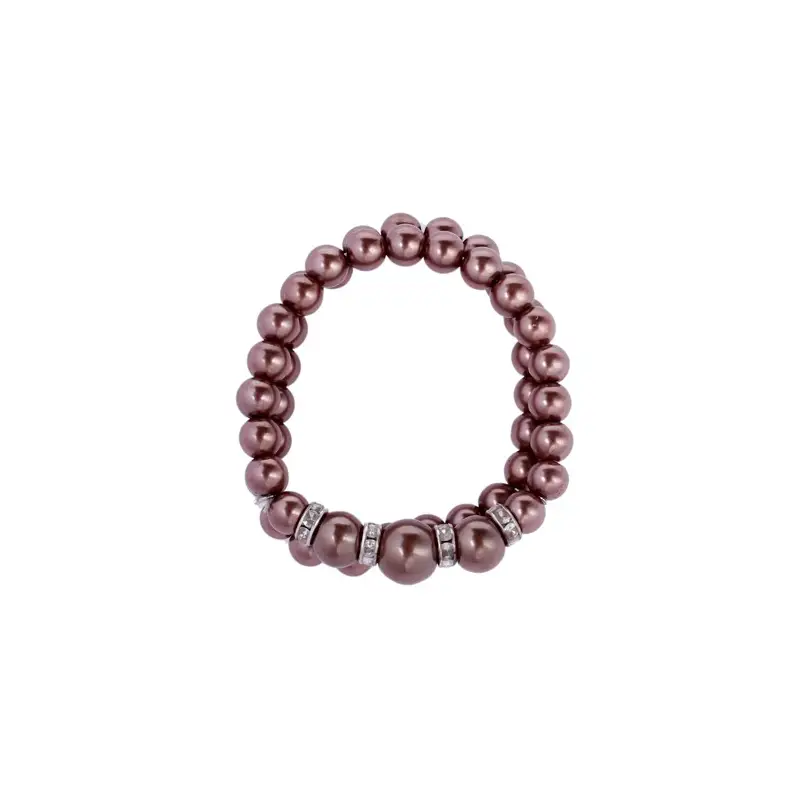 LOTE 100 PULSERAS PERLAS EN CAJA DE REGALO