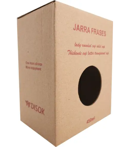 CAJA 48 JARRAS CRISTAL CON CAÑA COLOR VERDE