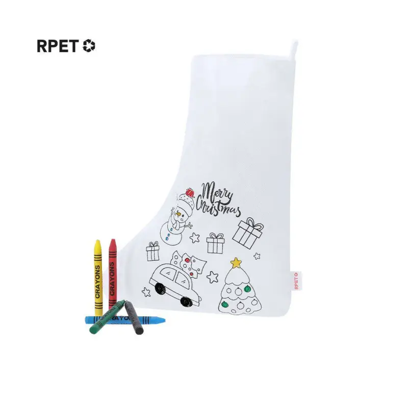 CALCETINES NAVIDAD PARA COLOREAR