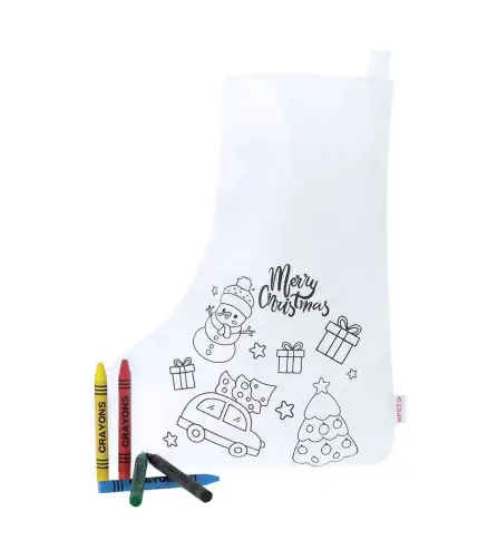 CALCETINES NAVIDAD PARA COLOREAR