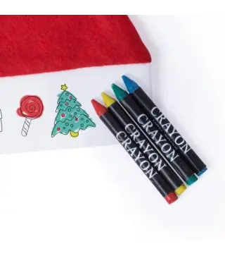 GORRO PAPA NOEL NIÑO PARA COLOREAR