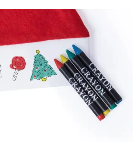 GORRO PAPA NOEL NIÑO PARA COLOREAR