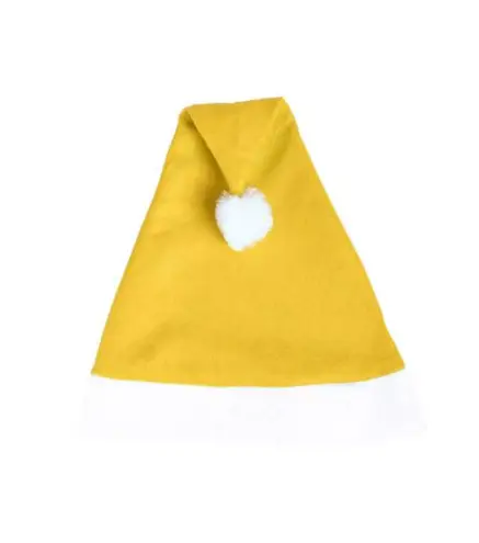 GORRO PAPA NOEL AMARILLO