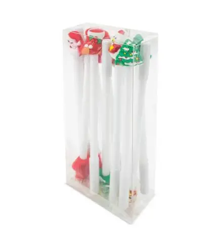 SET DE 12 BOLIGRAFOS NAVIDEÑOS