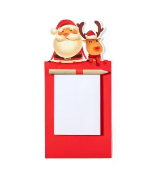 IMAN CON BLOC DE NOTAS NAVIDAD