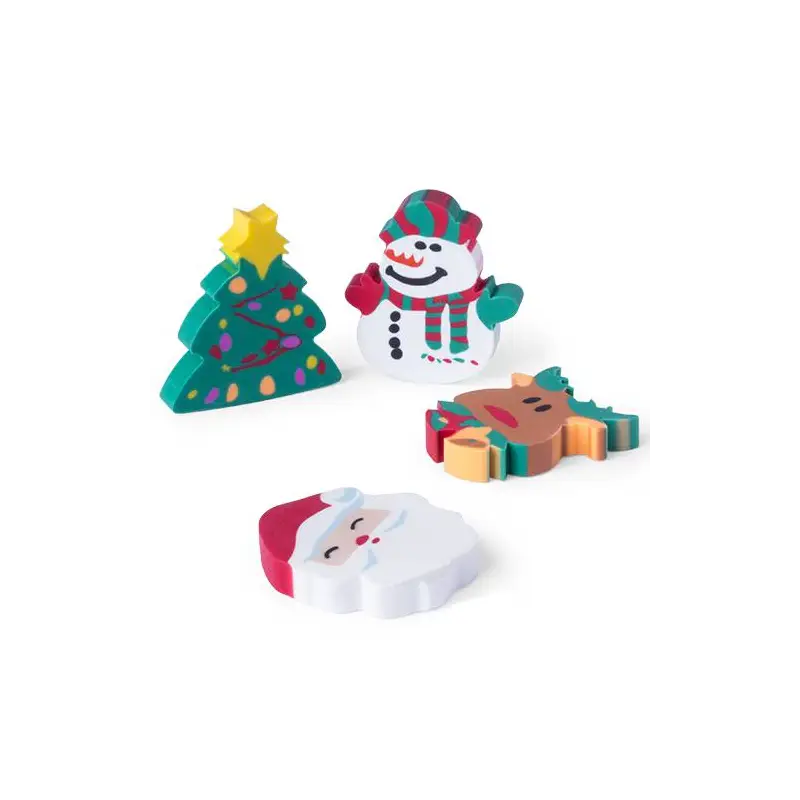 SET 4 GOMAS DE BORRAR NAVIDAD
