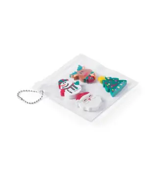 SET 4 GOMAS DE BORRAR NAVIDAD