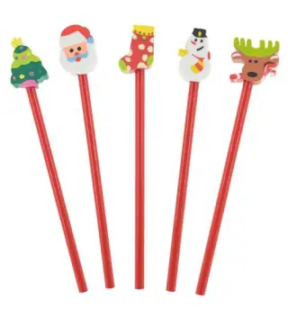 SET 5 LAPICES DE NAVIDAD