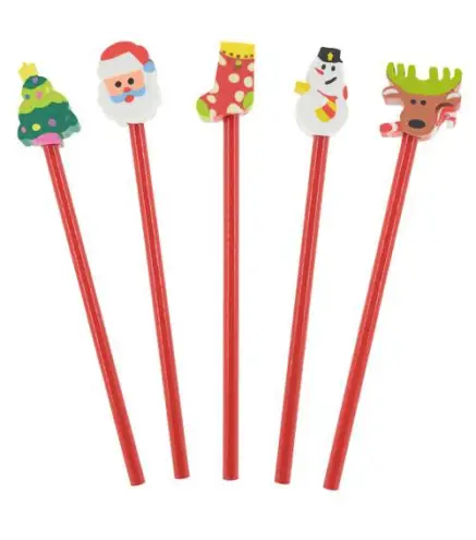 SET 5 LAPICES DE NAVIDAD