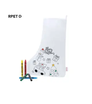 CALCETINES NAVIDAD PARA COLOREAR PAPA NOEL