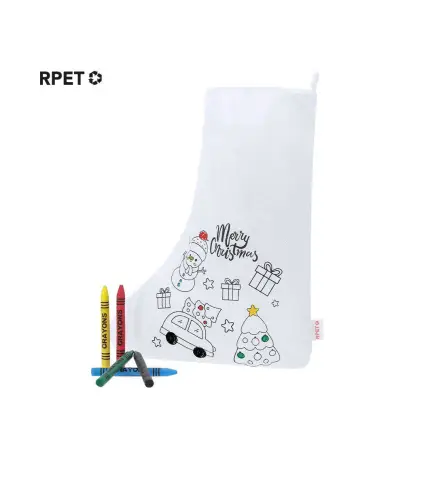 CALCETINES NAVIDAD PARA COLOREAR PAPA NOEL