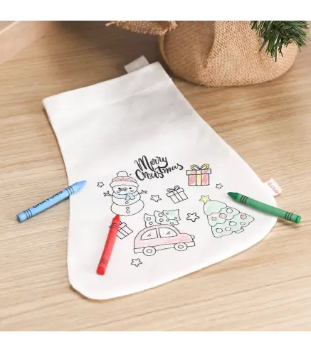 CALCETINES NAVIDAD PARA COLOREAR PAPA NOEL