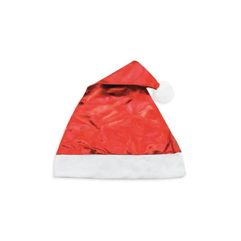 GORRO METALIZADO ROJO NAVIDAD