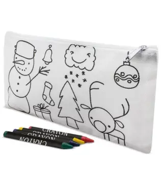ESTUCHE NON WOVEN COLOREAR NAVIDAD