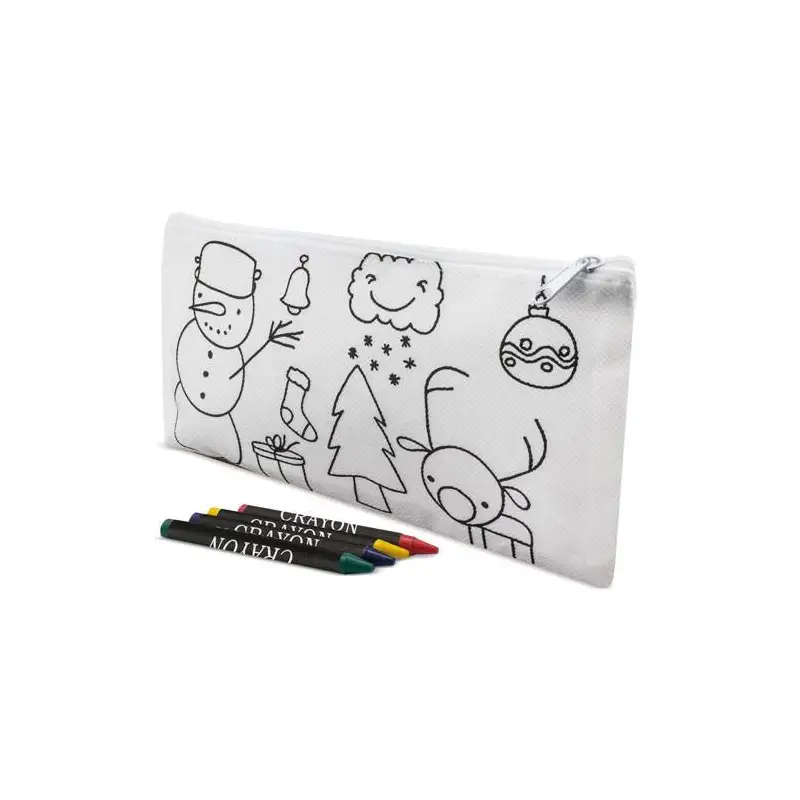 ESTUCHE NON WOVEN COLOREAR NAVIDAD