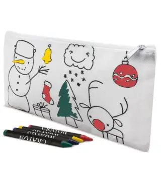 ESTUCHE NON WOVEN COLOREAR NAVIDAD