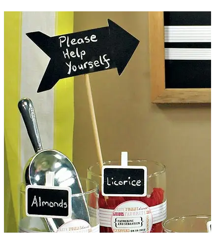 PIZARRAS CON FORMA DE FLECHA