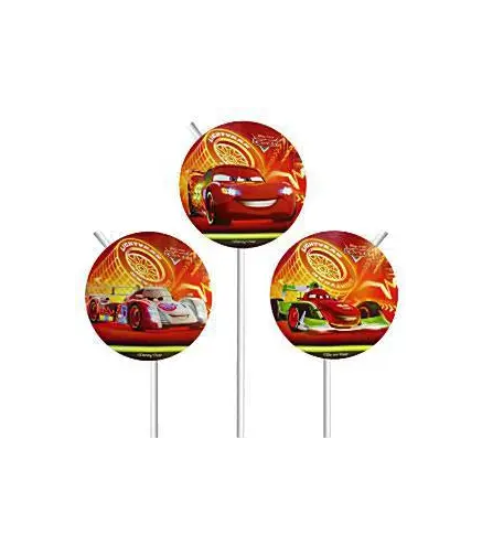 LOTE CUMPLEAÑOS DISNEY CARS 4 PIEZAS +1 DE REGALO