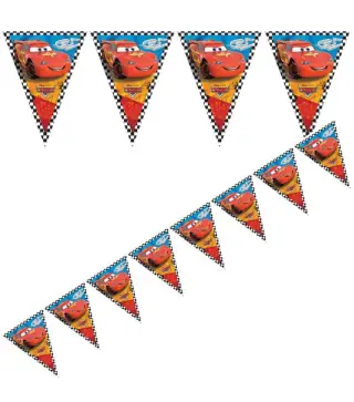 PACK 4 +1 (regalo) DECORACIÓN CUMPLEAÑOS DISNEY CARS