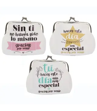 MONEDERO "GRACIAS POR VENIR"