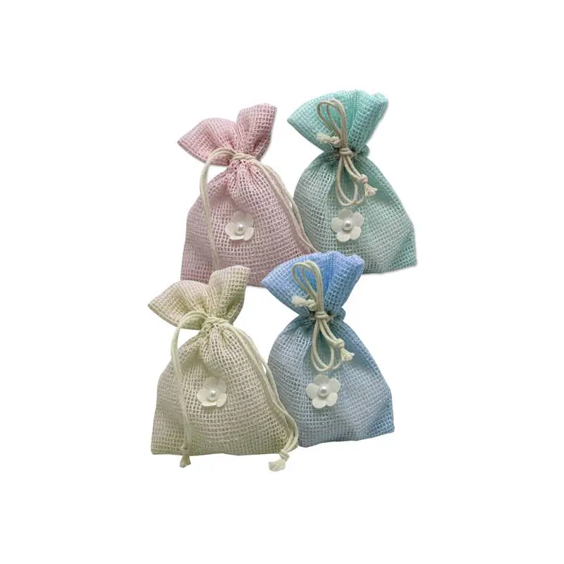 CAJA 144 BOLSITAS SACO COLORES FLOR Y PERLA