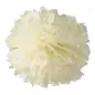 POMPON DE PAPEL DE SEDA 35 CM MARFIL