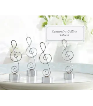 SOPORTE TARJETAS MESA "NOTA MUSICAL"