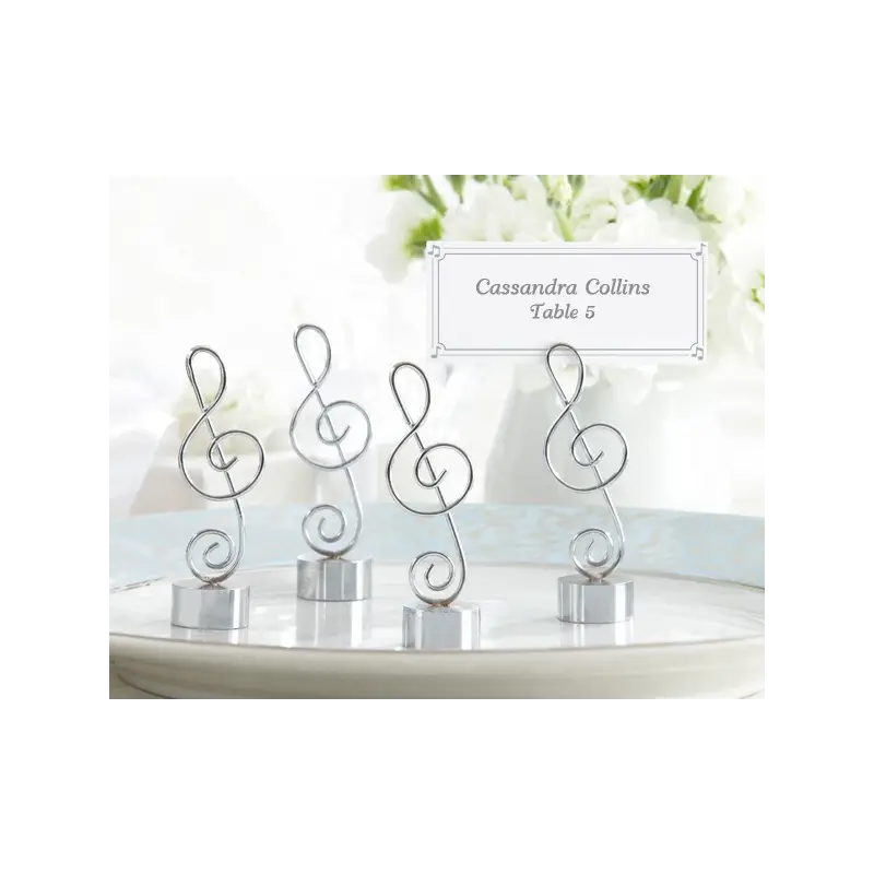 SOPORTE TARJETAS MESA "NOTA MUSICAL"